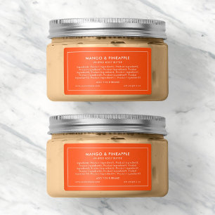 Add Brand Editable Colour Modern Ingredients Label