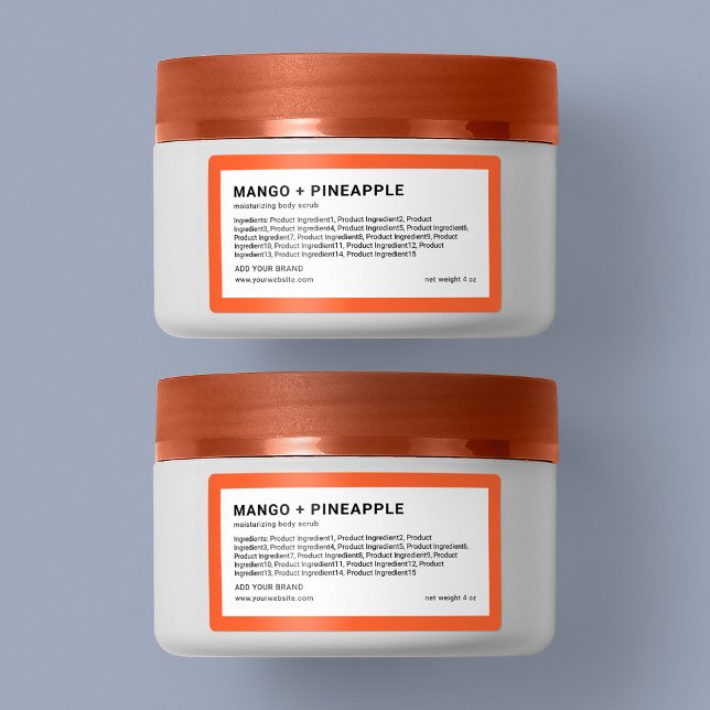 Add Brand Minimalist Custom Colour Ingredients Lis Label (Creator Uploaded)