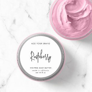 Add Brand Modern Script Minimalist Product Label