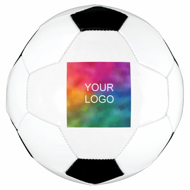 Add Business Company Logo Image Create Your Own Soccer Ball (Front)