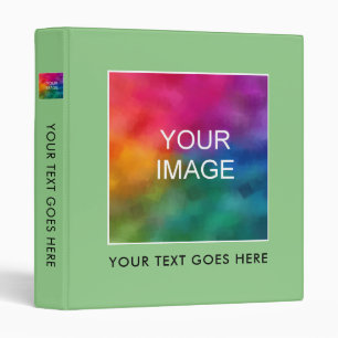 Add Business Company Logo Text Custom Template Binder