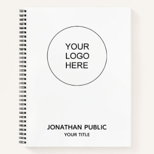 Add Business Company Logo Text Here Customize Notebook