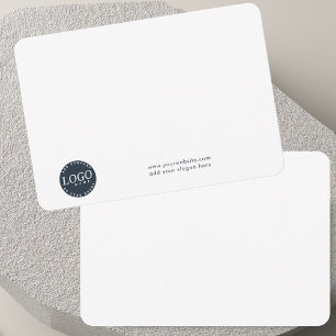 Add Business Logo and Company Employees Thank You Card