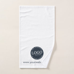 Add Business Logo and Company Website Clients Hand Towel