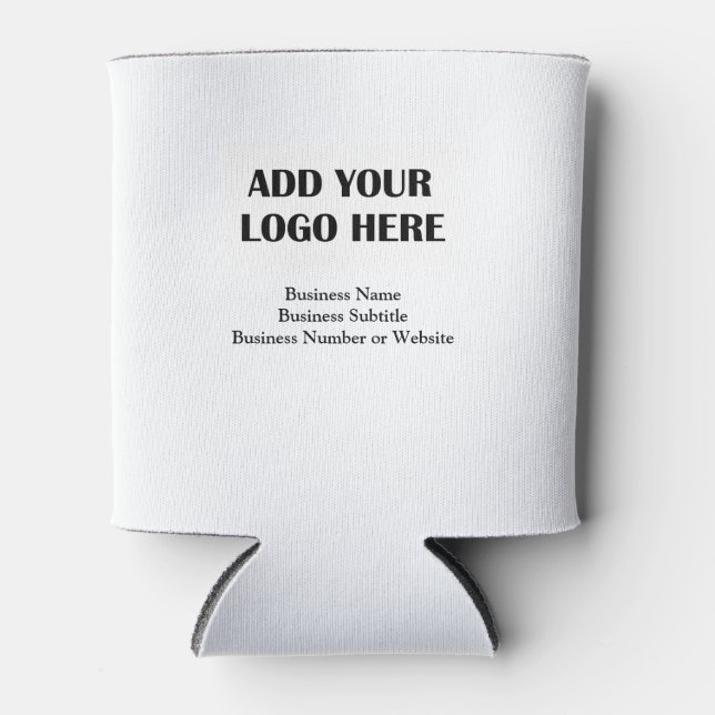 Add Business Logo and Information Can Cooler (Front)