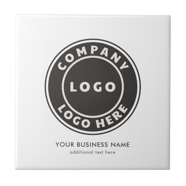Add Business Logo and Website Company Promotional Tile (Front)
