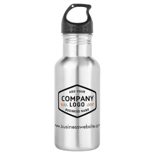Add Business Logo and Website Custom Employees 532 Ml Water Bottle