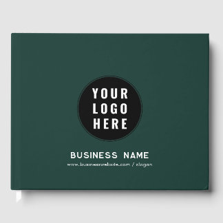 Add Business Logo and Website Custom Promotional Guest Book