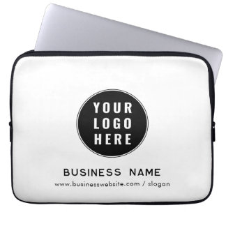 Add Business Logo and Website Custom Promotional Laptop Sleeve
