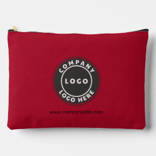 Add Business Logo and Website Employee Custom Accessory Pouch