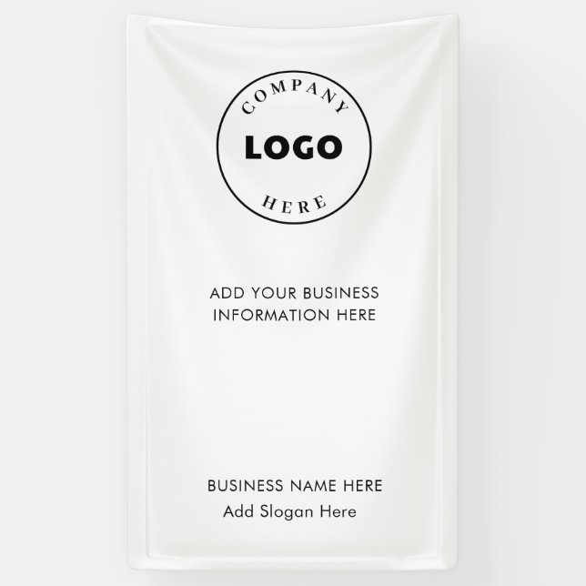 Add Business Logo Company Corporate Events Banner (Vertical)