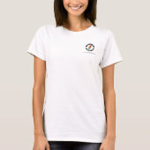 Add Business Logo Company Website Address Manager T-Shirt (Front)