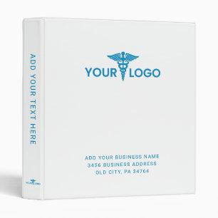 Add Business Logo Corporate Employees Custom Binder