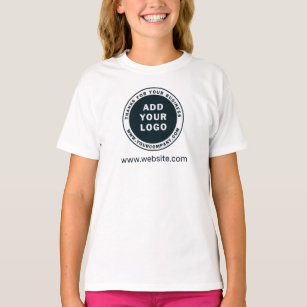 Add Business Logo Custom Company Website T-Shirt