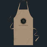 Add Business Logo Custom Restaurant Chef Long Apron<br><div class="desc">Add your company logo and brand identity to this apron as well as your website address or slogan by clicking the "Personalize" button. These brandable aprons can advertise your business as employees wear them or double as a corporate swag. Available in other colours and sizes. No minimum order quantity and...</div>