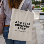 Add Business Logo Employees Matching Swag Tote Bag<br><div class="desc">Add your brand logo and website url that's perfect to passively advertise your new or established business. Perfect for trade shows or showroom attendees and receptionists during a corporate event. Available in other handle colours. No minimum order quantity and no setup fee required. Order as many or as fewer as...</div>