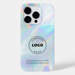 Add Business Logo Holographic Custom Corporate Case-Mate iPhone 14 Pro Case