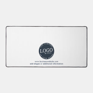 Add Business Logo Minimalist Office Custom Desk Mat
