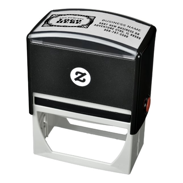 Add Business Logo Name Address Custom Self-inking Stamp (Product)