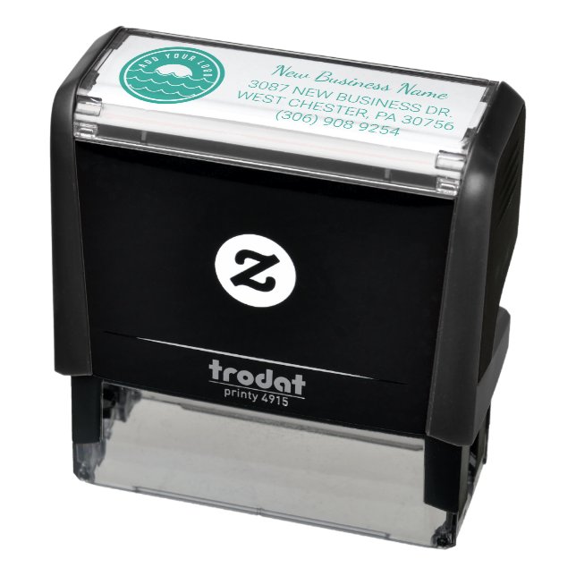 Add Business Logo Return Address Self-inking Stamp (Product)