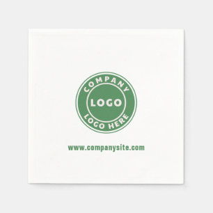 Add Business Logo Website Corporate Office Paper Napkin