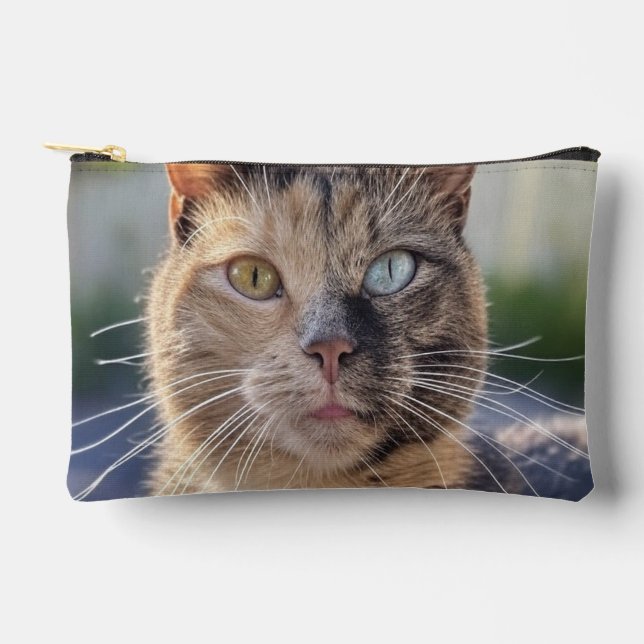 Add Cat Photo Customize Accessory Pouch (Front)
