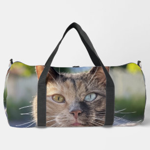 Add Cat Photo Customize Duffle Bag