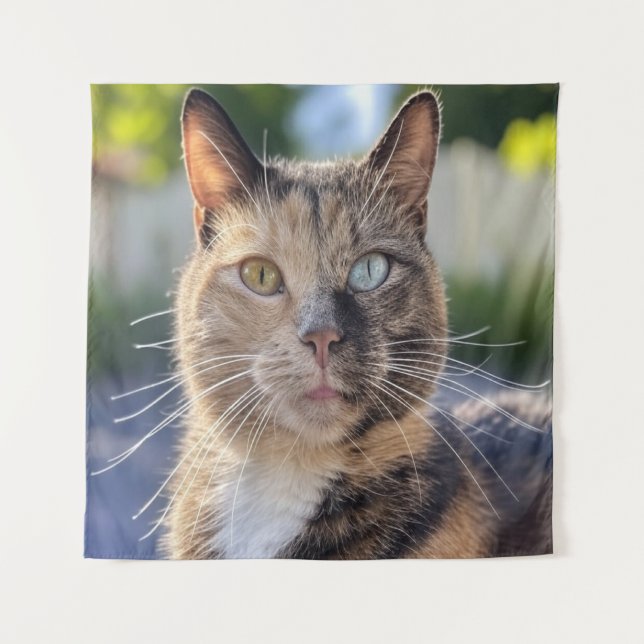 Add Cat Photo Customize Tapestry (Front)