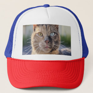 Add Cat Photo Customize Trucker Hat