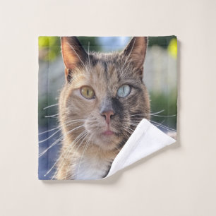 Add Cat Photo Customize Wash Cloth