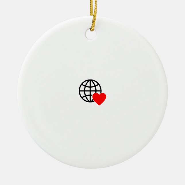 Add Charm to Your Christmas Tree Ceramic Ornament (Front)