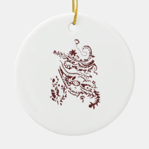 Add Charm to Your Tree with Cheerful Keepsake Ceramic Ornament