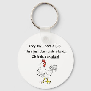 ADD Chicken Humour Keychain