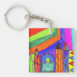 Add Childs Artwork Keychain