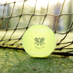 Add Club Name Team Green Any Colour Custom Tennis Balls