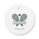 Add Club Name Tennis Team Green Custom