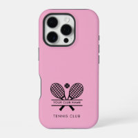 Add Club Name Tennis Team Pink Custom