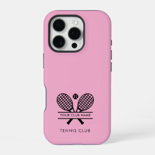 Add Club Name Tennis Team Pink Custom iPhone 16 Pro Case