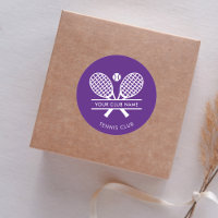 Add Club Name Tennis Team Purple Any Colour