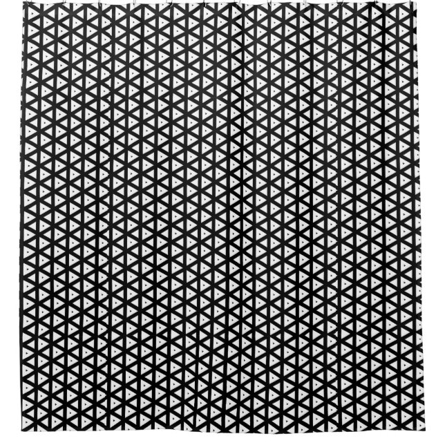 Add Colour! Black Funky Retro Triangle Dots Patter (Front)