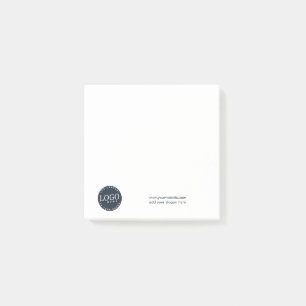 Add Company Logo and Business Website Employees Post-it Notes