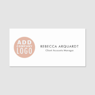 Add Company Logo and Employee Staff Name Tag