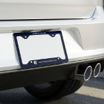 Add Company Logo Name and Business Website License Plate Frame<br><div class="desc">Create Your Own Company Logo and Name Website License Plate Frame you can easily edit to add your business name,  website address or company slogan by clicking the "Personalize" button. Also change the background colour to replace the black background with your favourite colour</div>