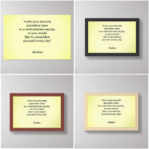 Add / Create Your Own Quote Poster