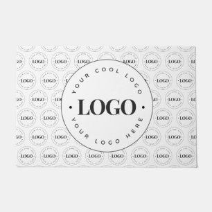Add Custom Business Company Logo Repeating Welcome Doormat