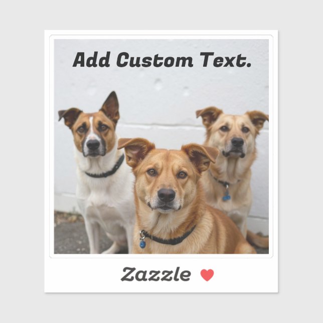 Add Custom Dog Photo and Text for Pet Lover  (Sheet)