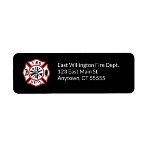 Add Custom Fire Department Logo Return Address