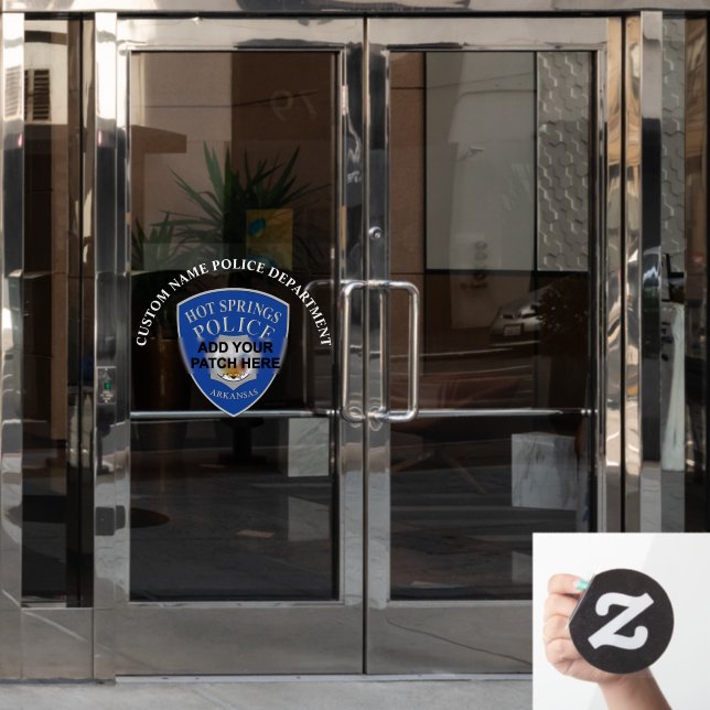 Add Custom Image Text Window Cling (Office Door)