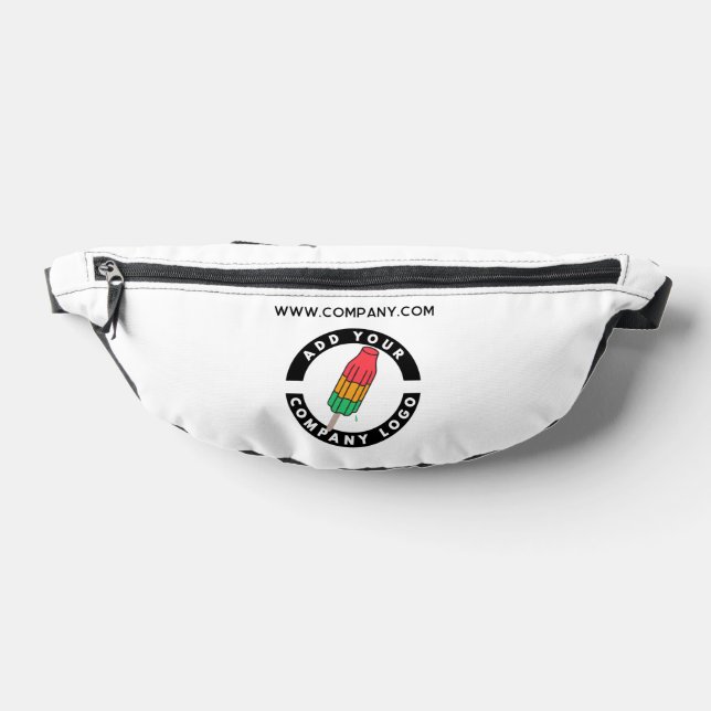 Add Custom Logo Business Brand Employee Swag Fanny Pack (Lay Down)