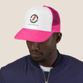 Add Custom Logo Business Brand Employee Swag Trucker Hat (In Situ)